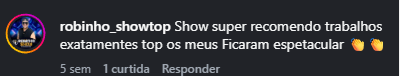 Comentário de robinho_showtop